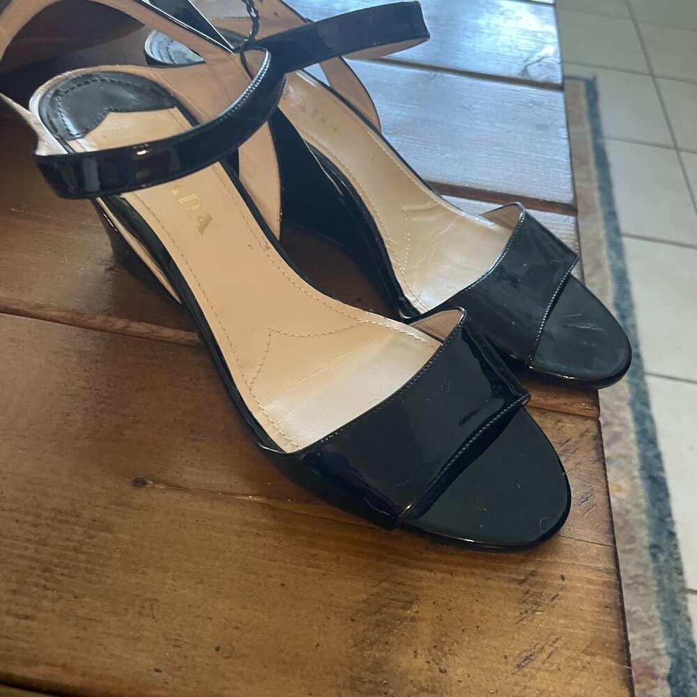 Prada open toe Wedges